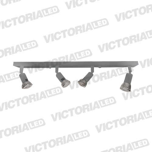 LAMPARA DECORATIVA 4*GU10 METAL CROMA