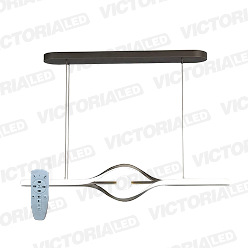 LAMPARA DECORATIVA DE TECHO LED METAL/ACRILICO BLACK