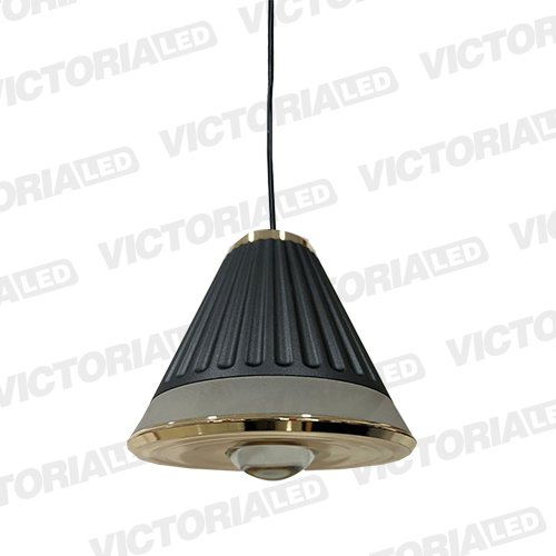 LAMPARA DECORATIVA LED 12W 3000K ALUMINIO MATTE