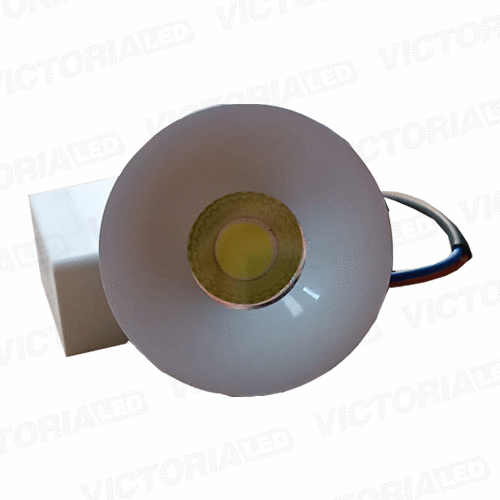 OJO DE BUEY 3W GREEN REDONDO BLANCO