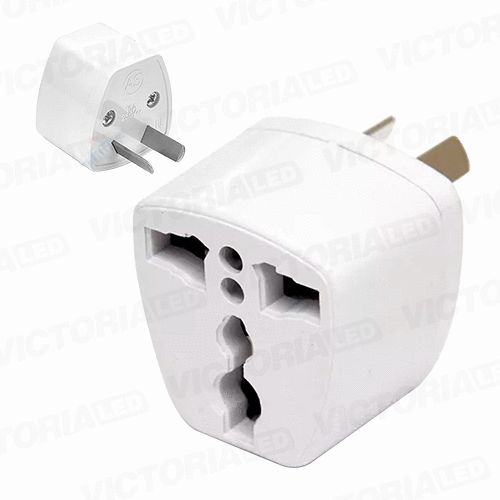 ADAPTADOR UNIVERSAL DE ENCHUFE 250V 10A BLANCO 25U/C