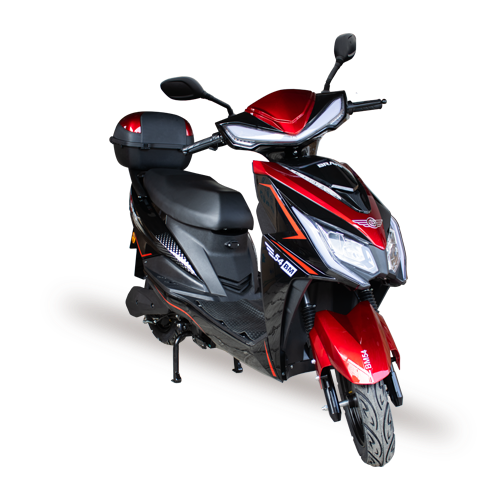 BRAVO SCOOTER ELECTRICO 1200W 60V20AH VINO/NEGRO