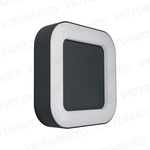 [APVZ15] APLIQUE DE PARED IP54 12W 3000K NEGRO 200*200MM