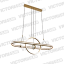 LAMPARA DECORATIVA DE TECHO LED 82W DORADO