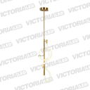 LAMPARA DECORATIVA DE TECHO LED DORADO