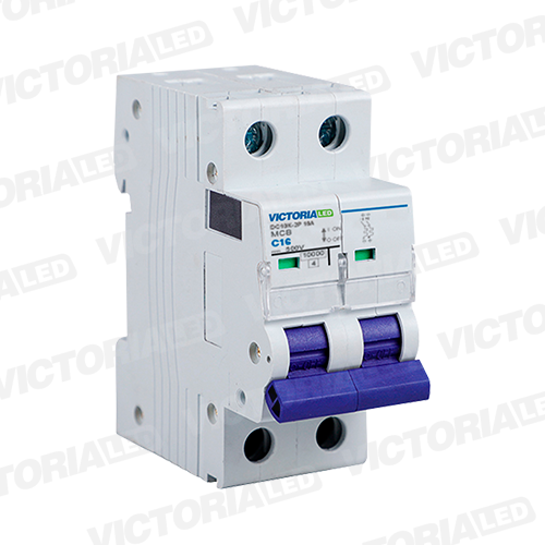 BREAKER VICTORIA LED DC 10K 2P 16A 6U/C