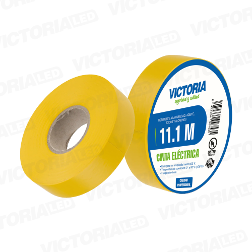 CINTA ELECTRICA AMARILLO 0.13X19X11.1M FUEGO RETARDANTE 250U