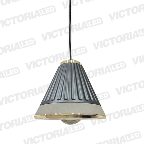 LAMPARA DECORATIVA LED 12W 3000K ALUMINIO GRAY