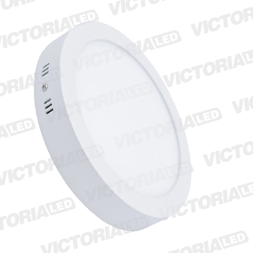 VICTORIA LED PANEL 6500K 24W SOBREPUESTO REDONDO 10U/C