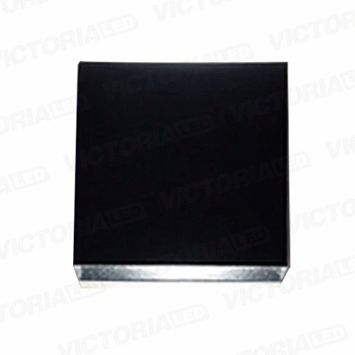 [APV33] APLIQUE DE PARED IP20 2*3W 3000K NEGRO 100*100MM AC85-265V