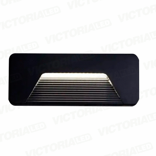 APLIQUE DE PARED IP65 3W 3000K NEGRO 220*80MM