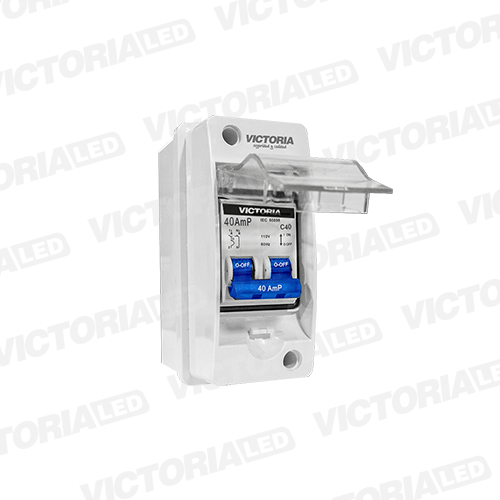[CBD-40A] CAJA DE BREAKER PARA DUCHA 2P 40A 60U/C