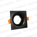 CARCASA CUADRADA 85X85X35MM NEGRA 100U/C