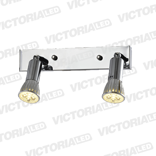 [LC-1509-CH] LAMPARA DECORATIVA 2*GU10 METAL CROMA