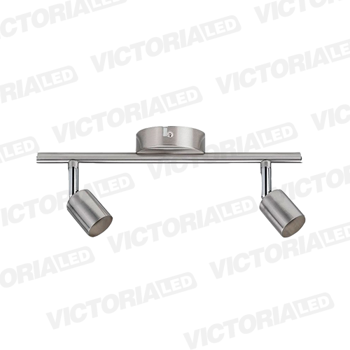 [LC-1507-CH] LAMPARA DECORATIVA 2*GU10 METAL NIQUELADO