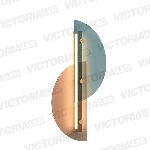 [*LC-1266] LAMPARA DECORATIVA DE PARED LED METAL GRAY AMBAR