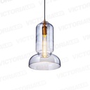 LAMPARA DECORATIVA DE TECHO 1*E27 VIDRIO CHROME