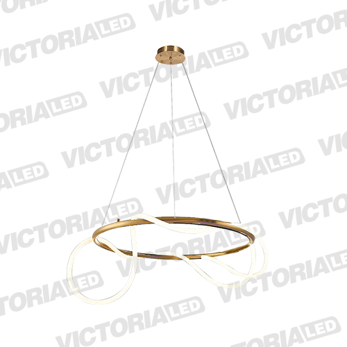 [L50-49W COBRE] LAMPARA DECORATIVA DE TECHO LED 49W COBRE