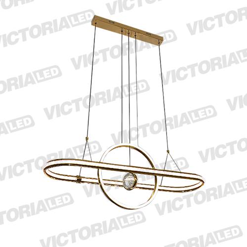 [L471-82W DORADO] LAMPARA DECORATIVA DE TECHO LED 82W DORADO