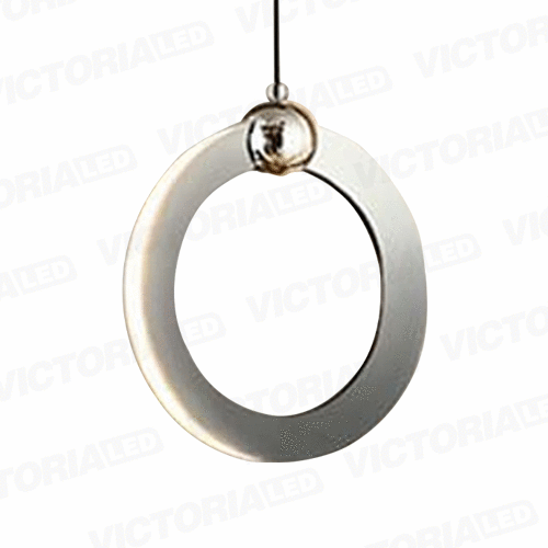 LAMPARA DECORATIVA DE TECHO LED 8W 3000K ALUM/ACRILICO