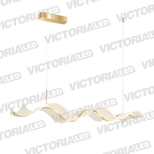 [L368 MOSTAZA] LAMPARA DECORATIVA DE TECHO LED MOSTAZA