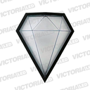 LAMPARA DECORATIVA LED 12W 3000K ALUM/ACRILICO BLACK