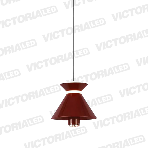 [P010 BROWN] LAMPARA DECORATIVA LED 12W 3000K ALUMINIO BROWN