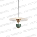 LAMPARA DECORATIVA LED 12W 3000K ALUMINIO GREEN