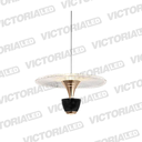 LAMPARA DECORATIVA LED 12W 3000K ALUMINIO MATTE