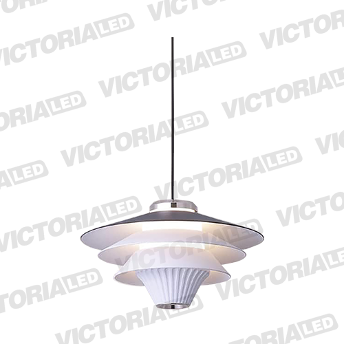 [P130 WHITE] LAMPARA DECORATIVA LED 12W 3000K ALUMINIO WHITE