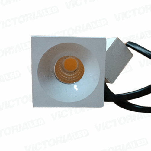 [SL3WC 3K] OJO DE BUEY 3W 3500K CUADRADO BLANCO