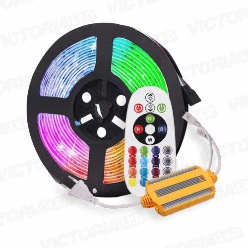 [CL-110V RGB] VICTORIA LED CINTA LED 10M AC110V 5050 IP20 240L CON CONECTORES 50U/C