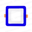 VICTORIA LED PANEL EMP CUA 3W+3W AZUL 100U/C