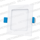 VICTORIA LED PANEL 6500K 12W EMPOTRABLE CUADRADO 40U/C