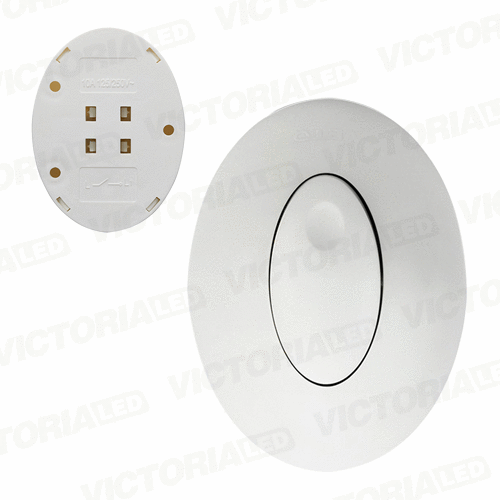 [VLIH-2B] INTERRUPTOR OVALADO SOBREPUESTO 125/250V 10A BLANCO 10U/C